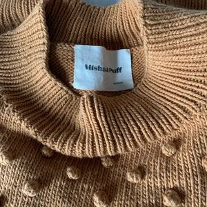 Misha and Puff cotton popcorn sweater, M